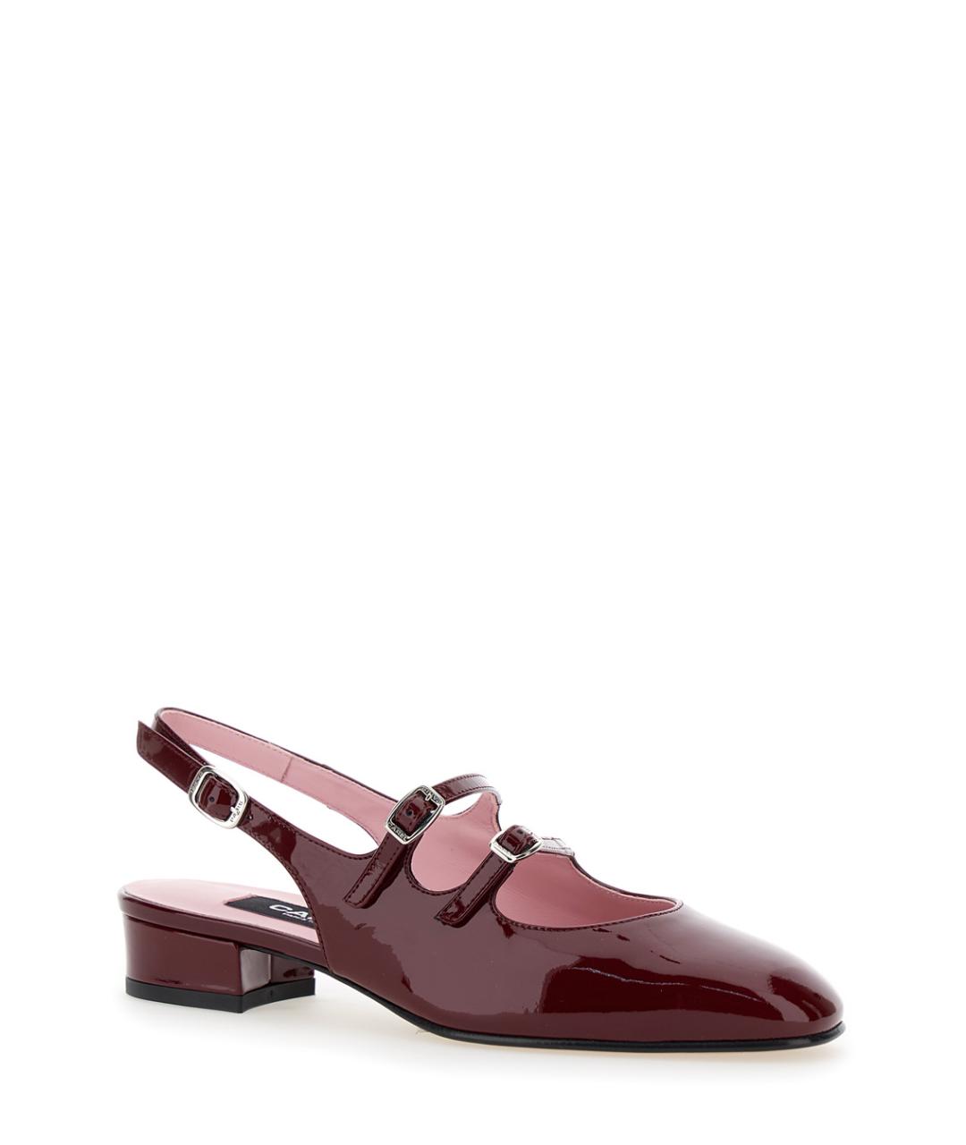 CAREL Бордовые кожаные туфли, фото 1