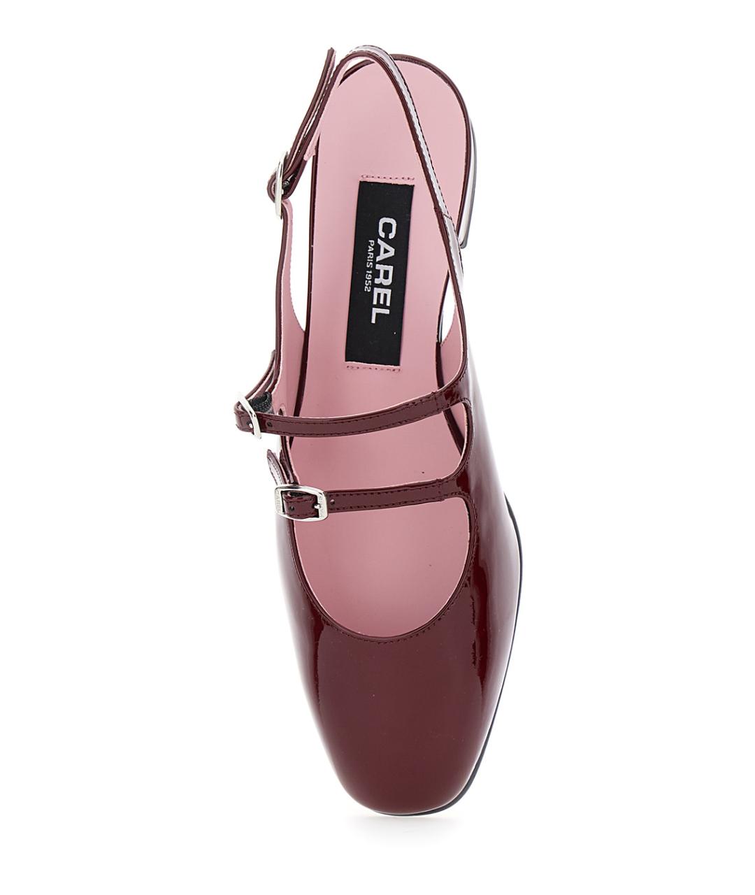 CAREL Бордовые кожаные туфли, фото 2