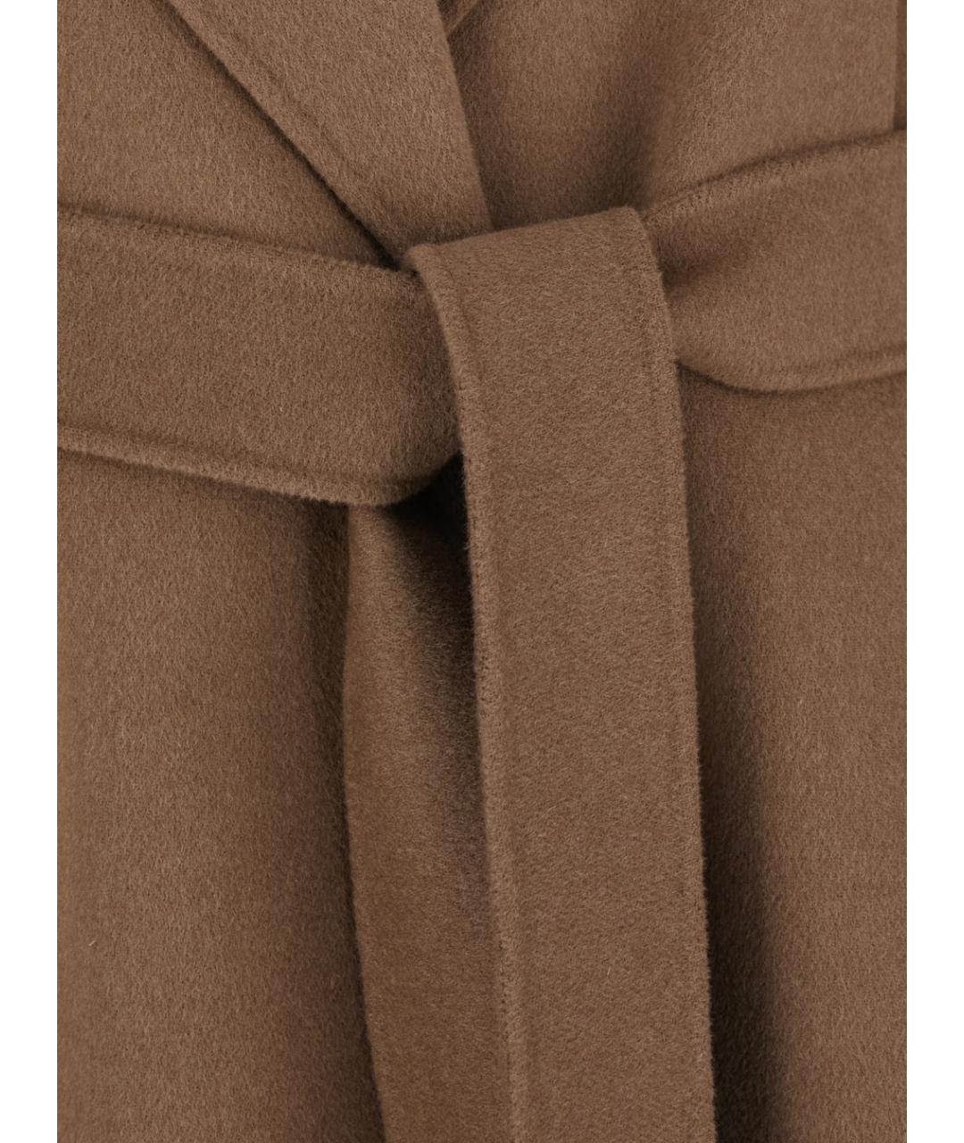 'S MAX MARA Коричневое шерстяное пальто, фото 3
