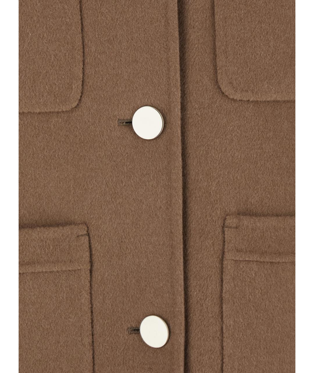 'S MAX MARA Коричневый шерстяной жакет/пиджак, фото 3