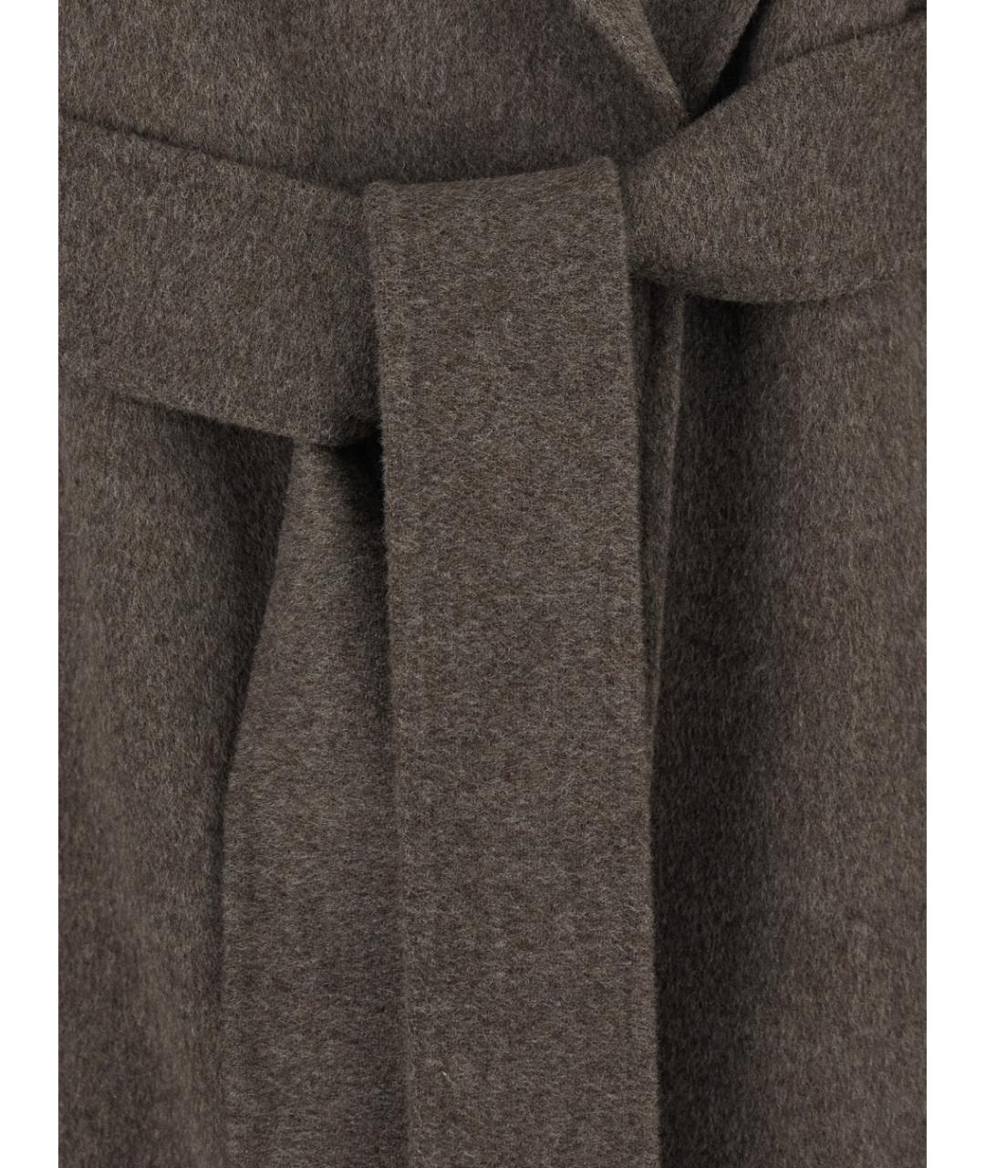 'S MAX MARA Коричневое шерстяное пальто, фото 3