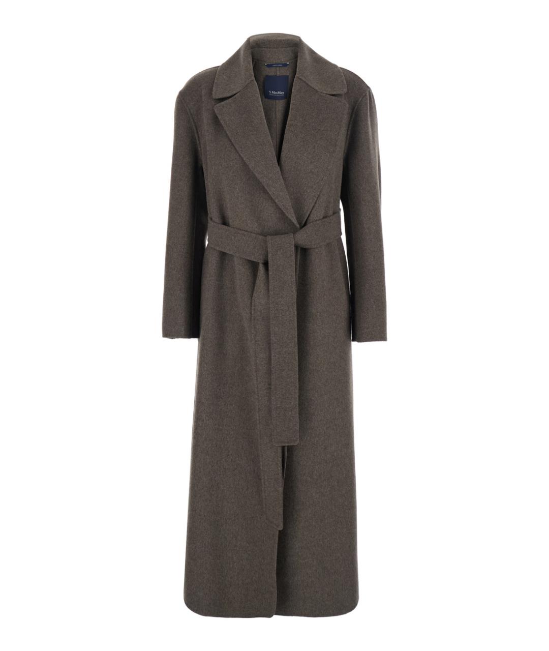 'S MAX MARA Коричневое шерстяное пальто, фото 1