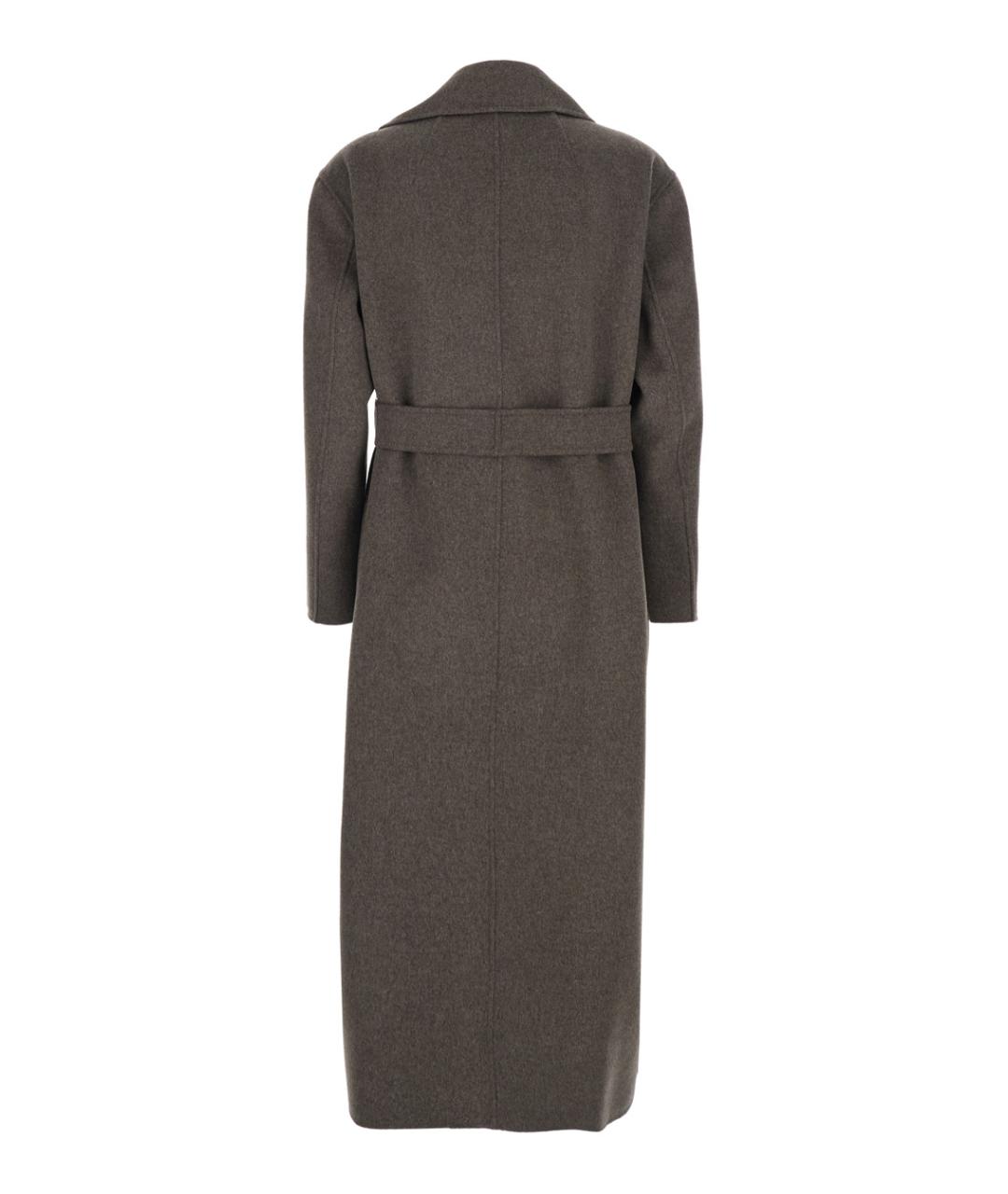 'S MAX MARA Коричневое шерстяное пальто, фото 2