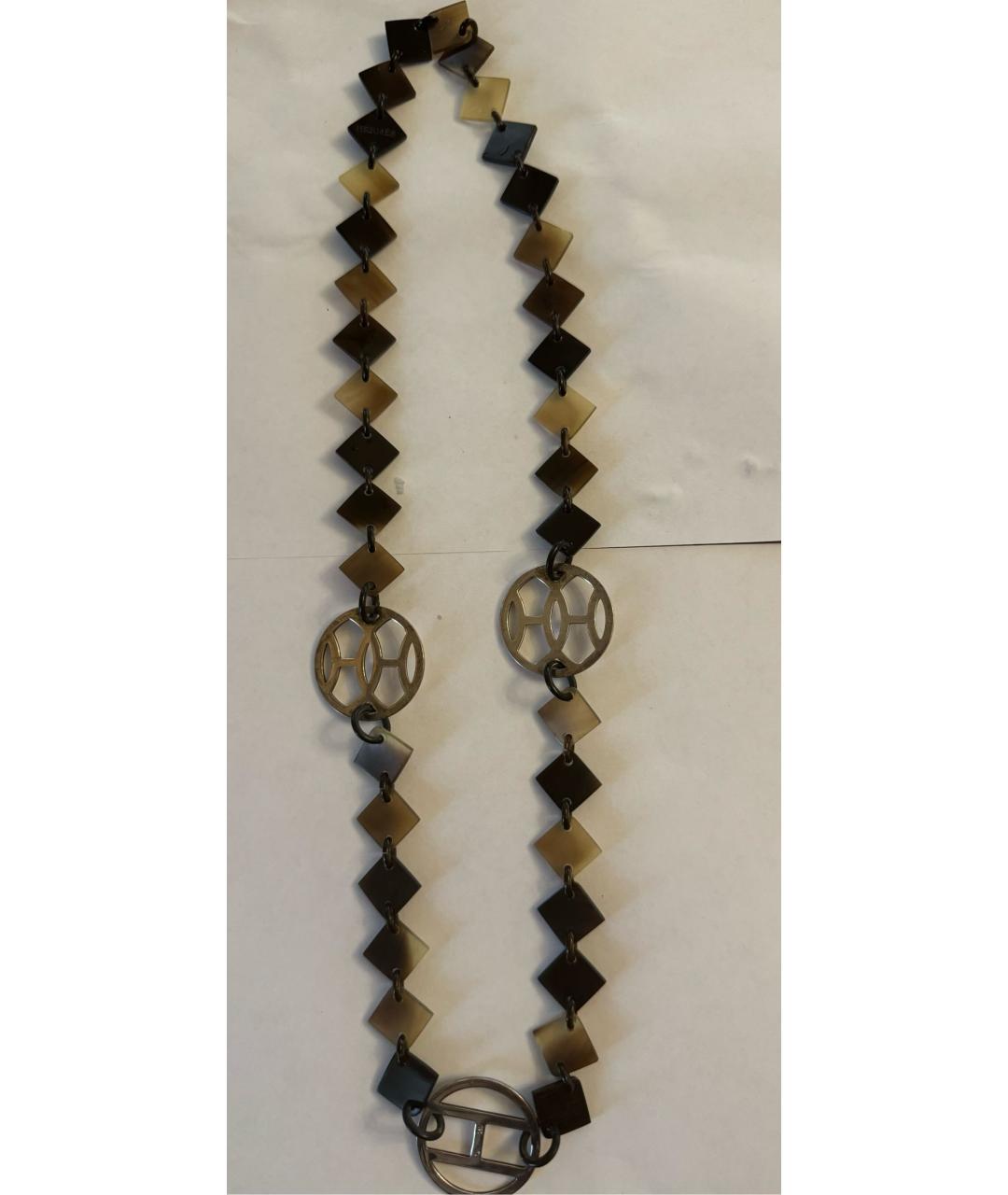 HERMES Мульти серебряное колье, фото 5