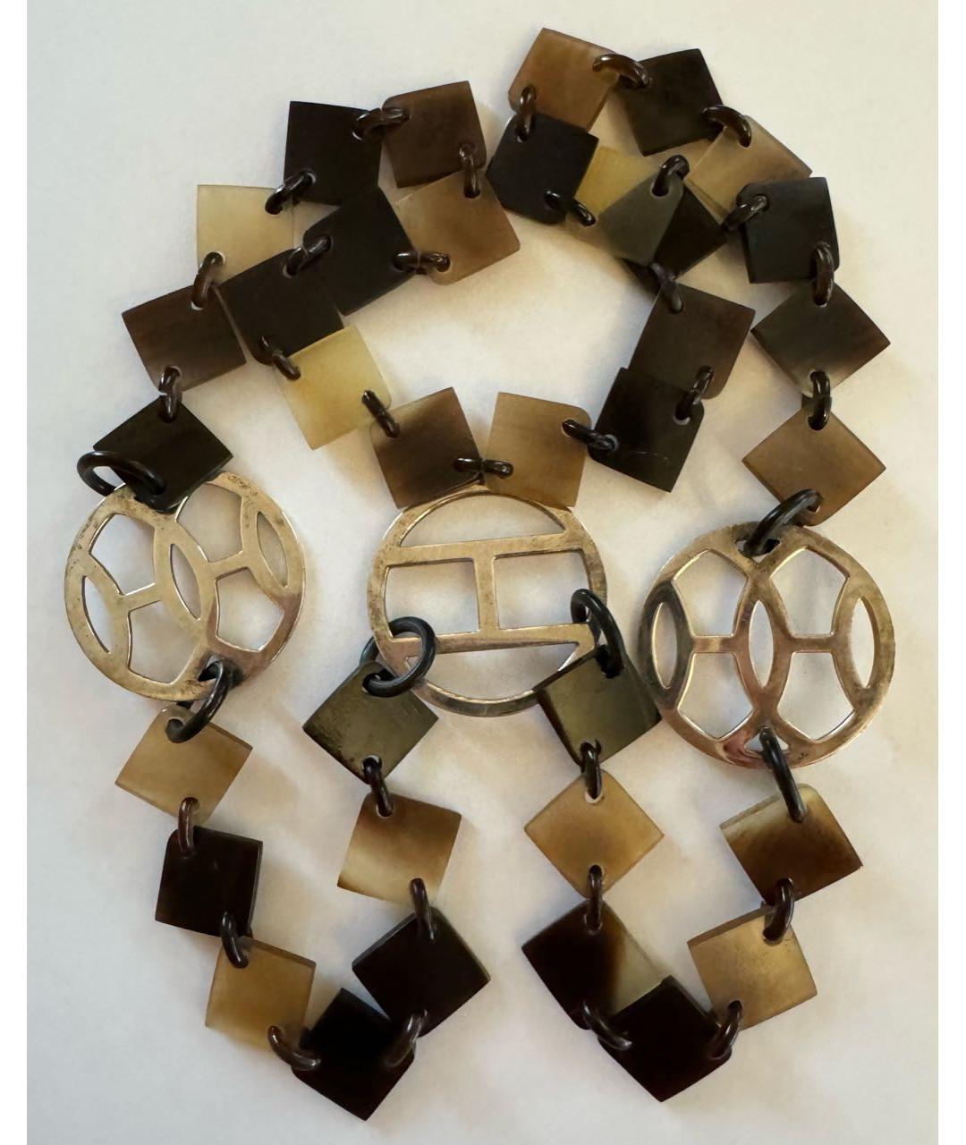 HERMES Мульти серебряное колье, фото 2