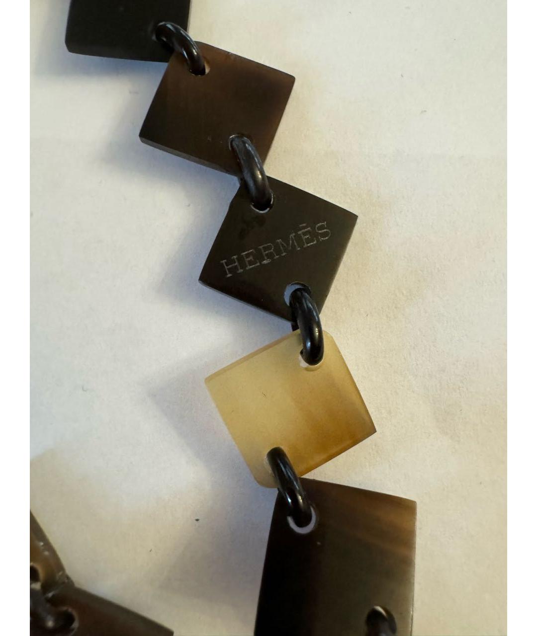 HERMES Мульти серебряное колье, фото 4