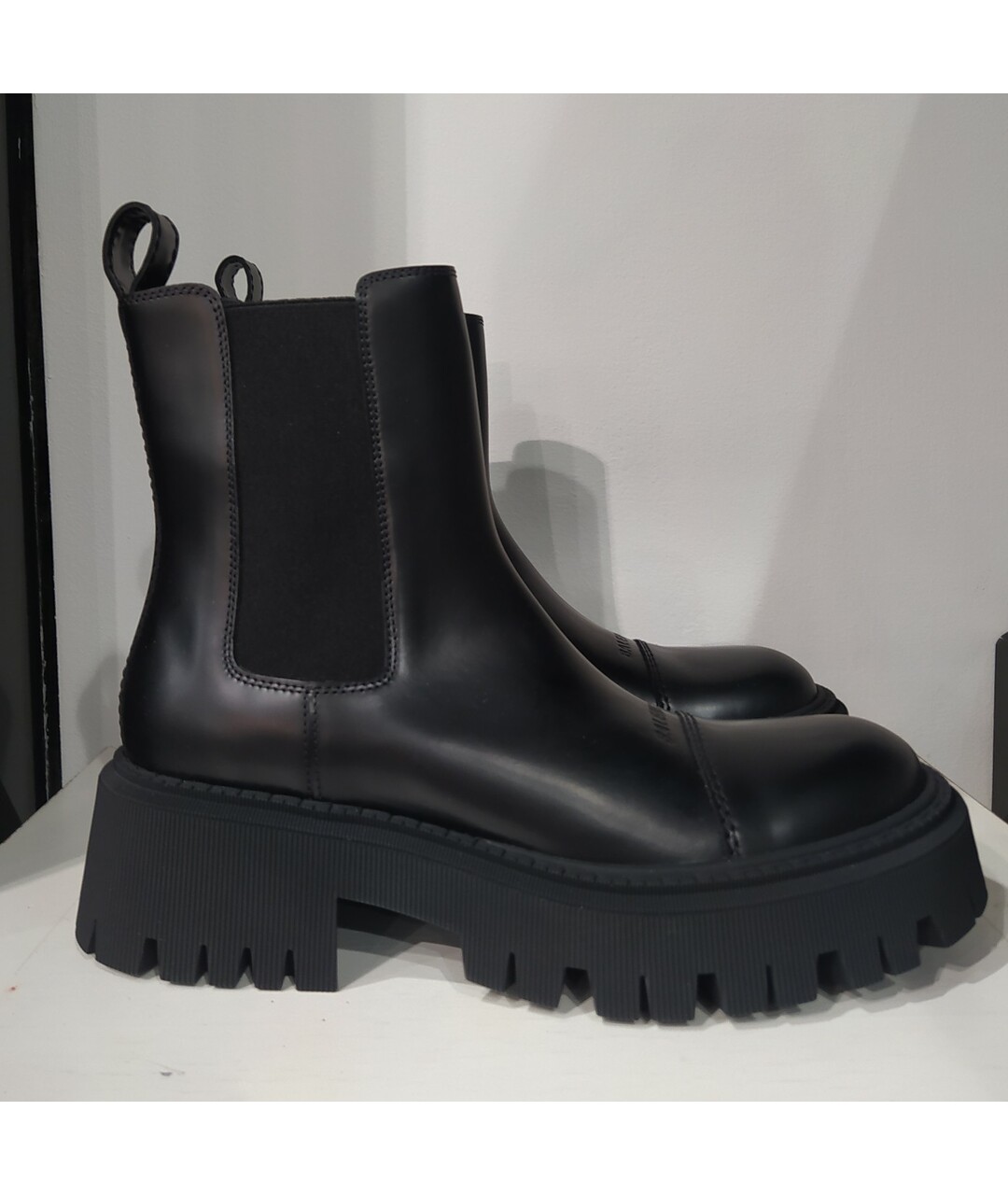 BALENCIAGA Черные кожаные ботинки, фото 5