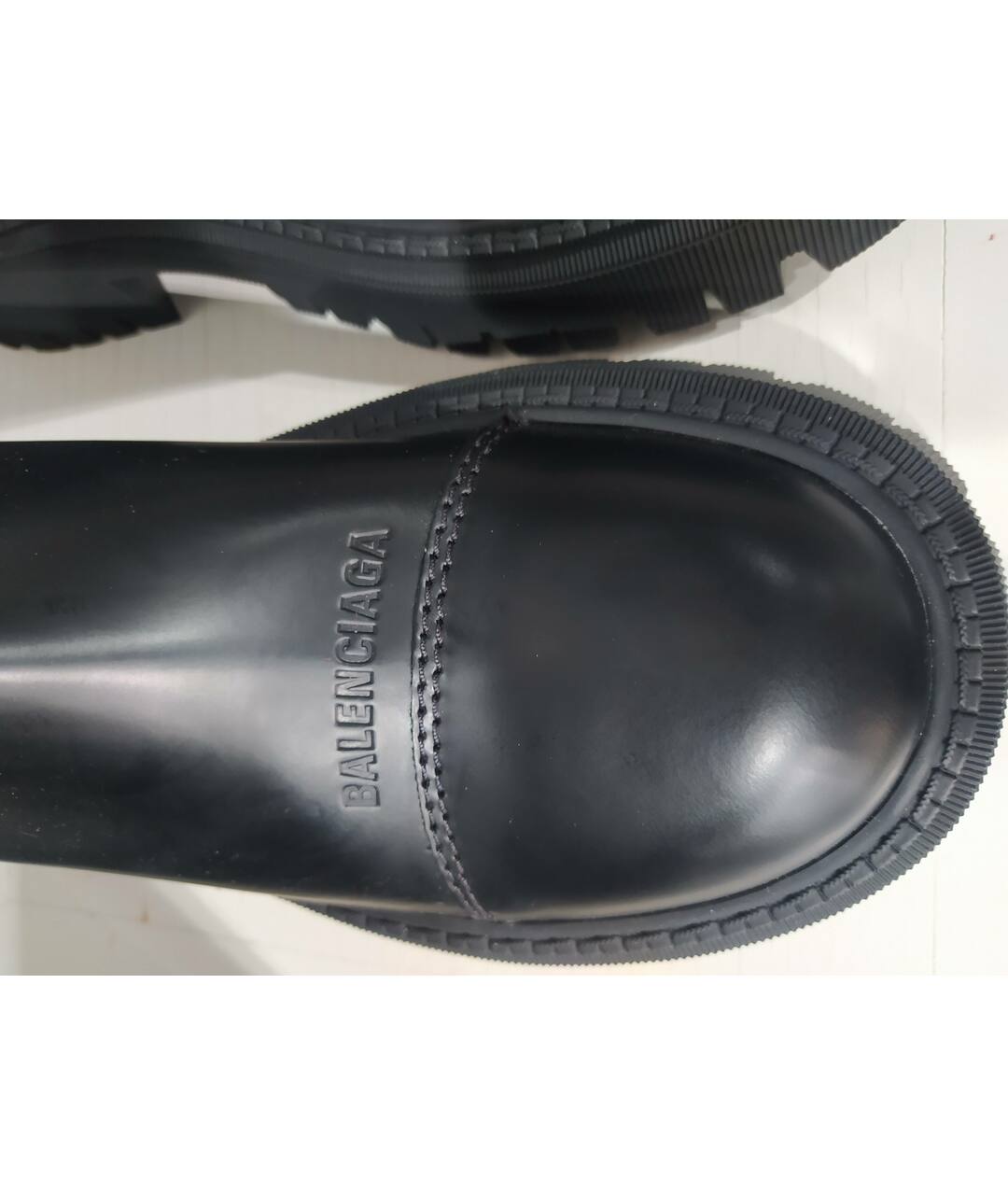 BALENCIAGA Черные кожаные ботинки, фото 7