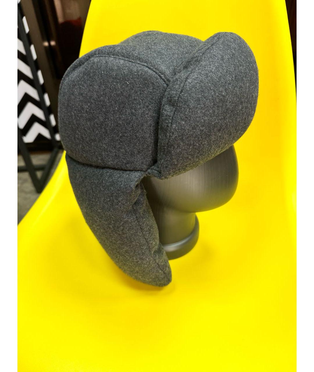 RUSLAN BAGINSKIY Серая шерстяная шапка, фото 4