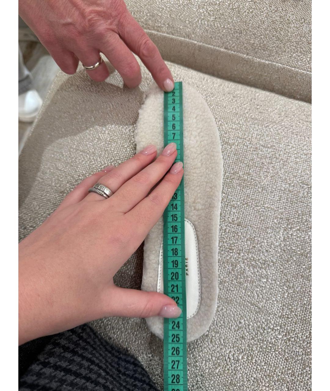 CHRISTIAN DIOR Бежевые текстильные кеды, фото 3