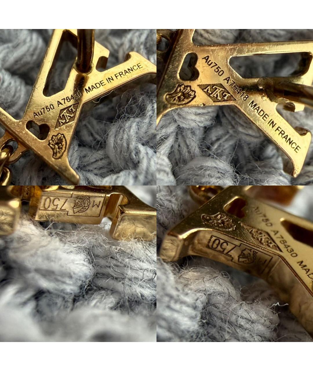 LOUIS VUITTON Золотые серьги из желтого золота, фото 6