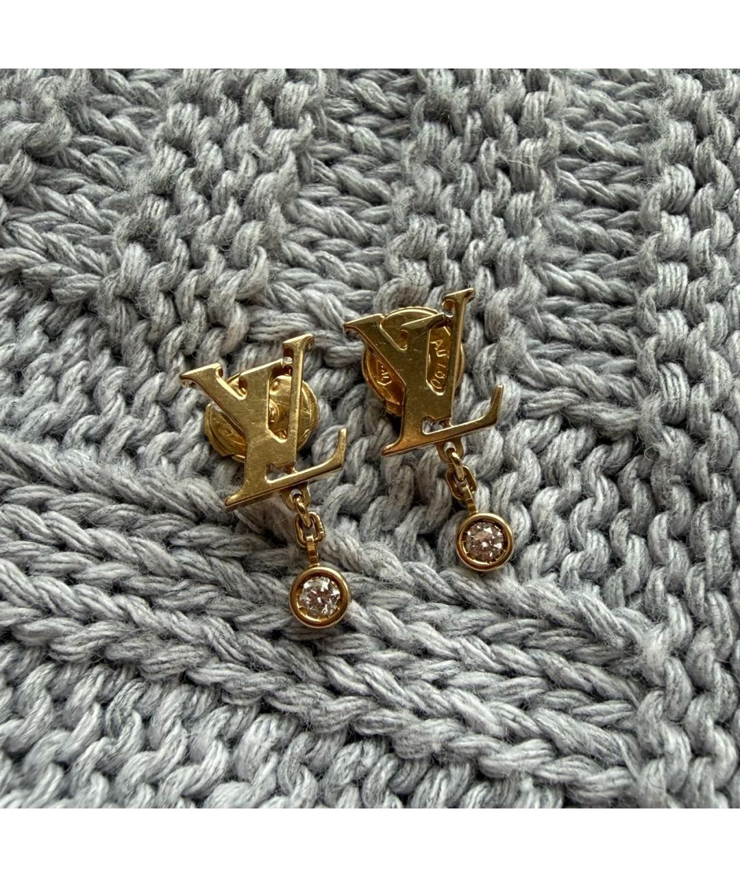 LOUIS VUITTON Золотые серьги из желтого золота, фото 9