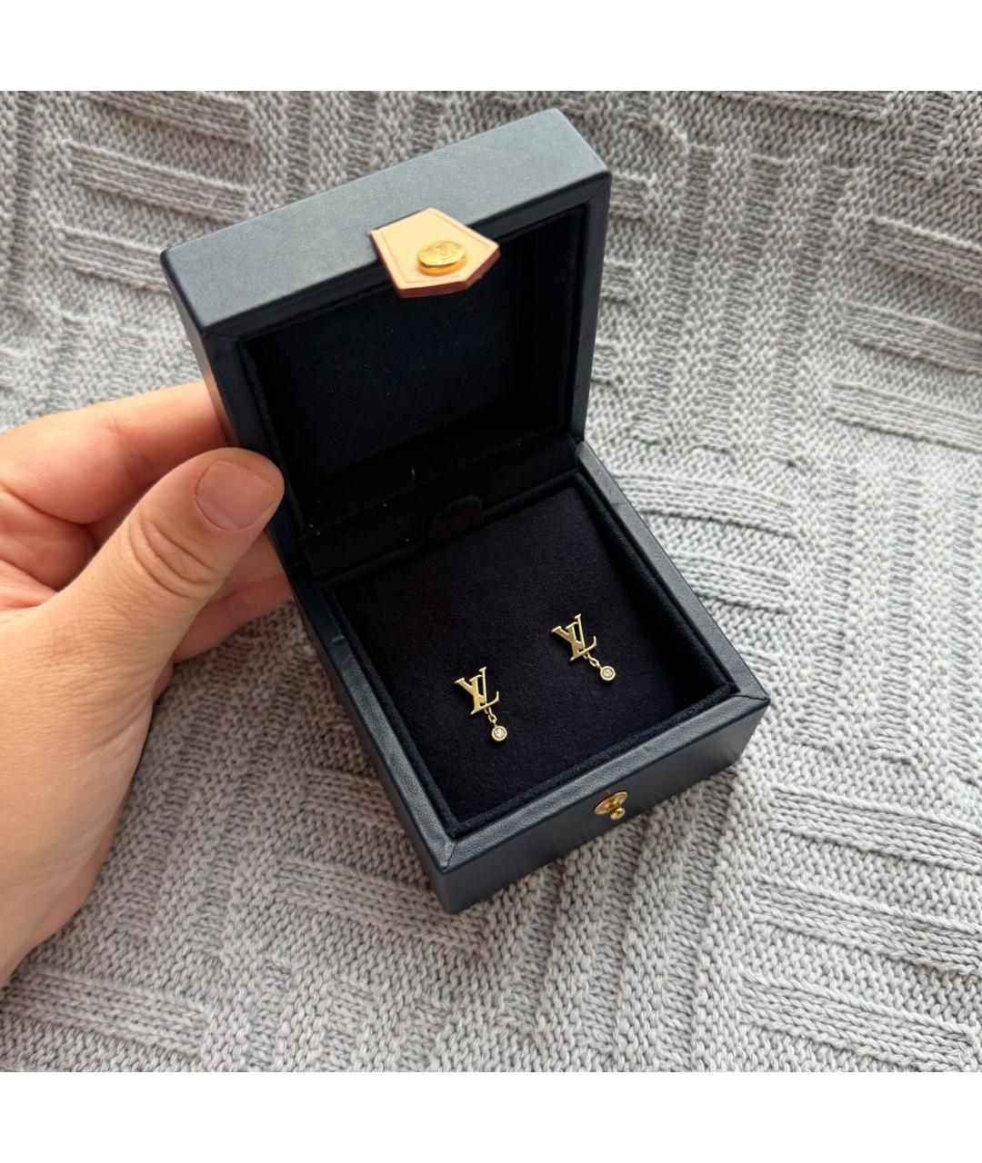 LOUIS VUITTON Золотые серьги из желтого золота, фото 2