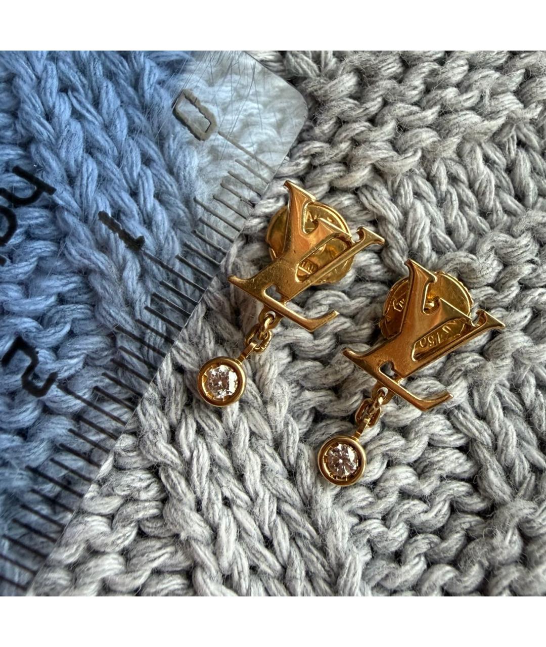 LOUIS VUITTON Золотые серьги из желтого золота, фото 7