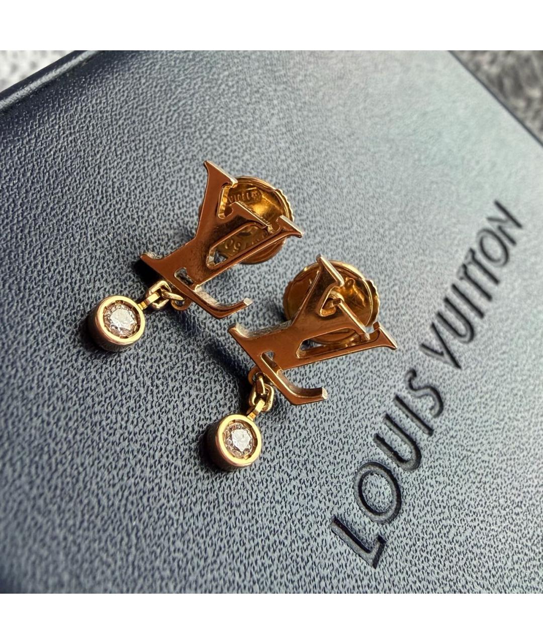 LOUIS VUITTON Золотые серьги из желтого золота, фото 4
