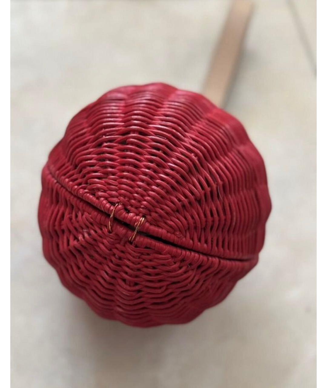 KATE SPADE Красная пелетеная сумка с короткими ручками, фото 4