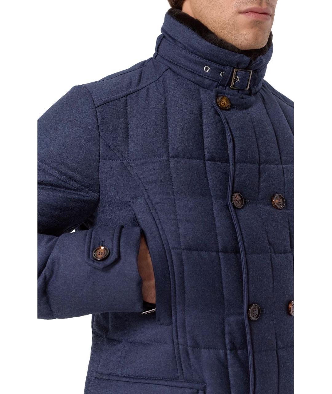 MOORER Темно-синий шерстяной пуховик, фото 5