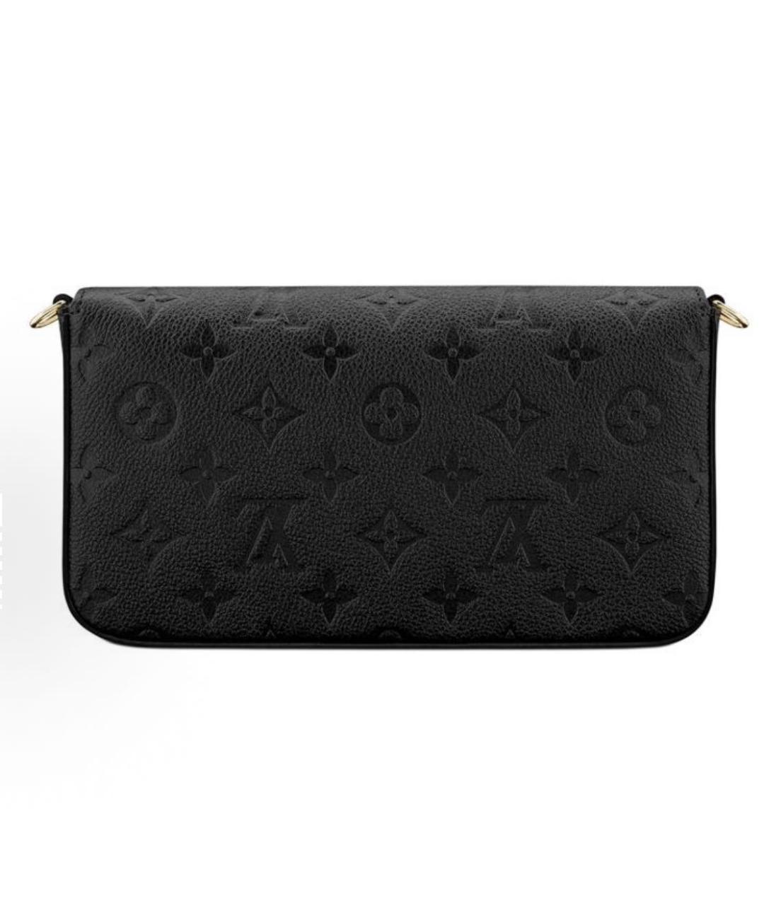 LOUIS VUITTON Черная кожаная сумка через плечо, фото 3