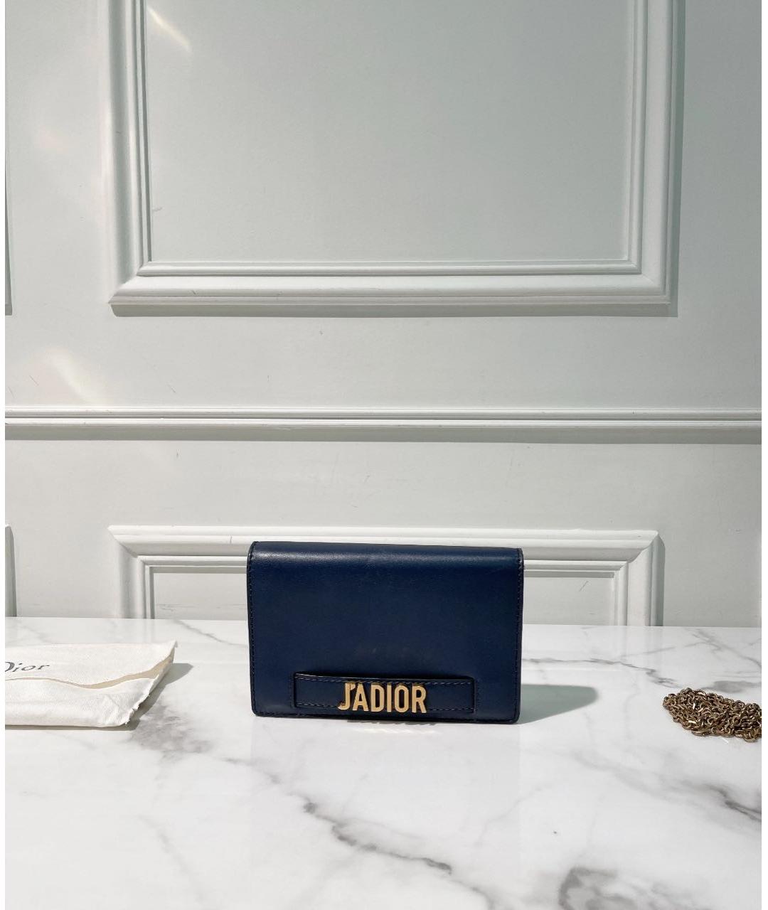 CHRISTIAN DIOR Черная кожаная сумка через плечо, фото 2