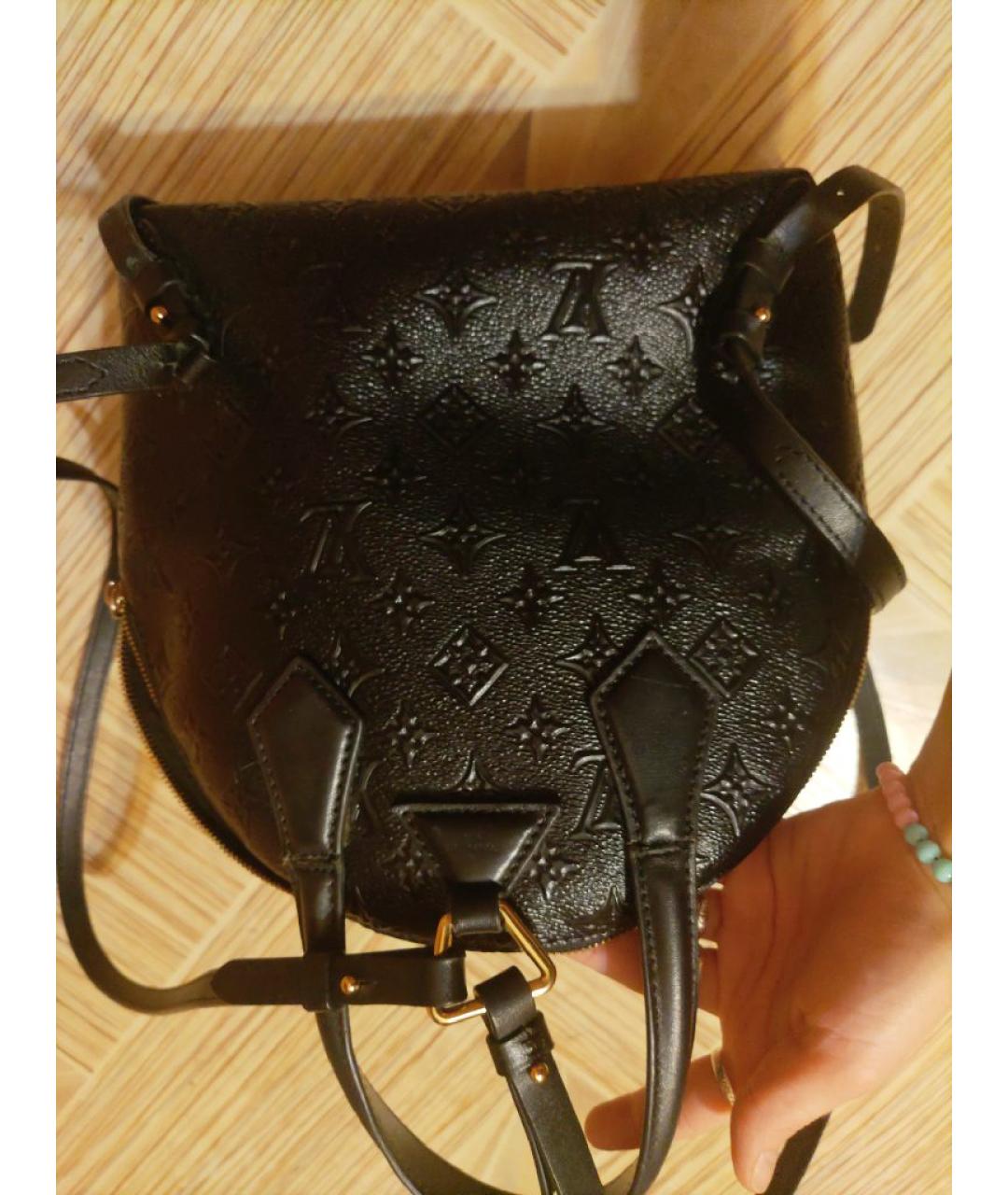 LOUIS VUITTON Черный кожаный рюкзак, фото 2