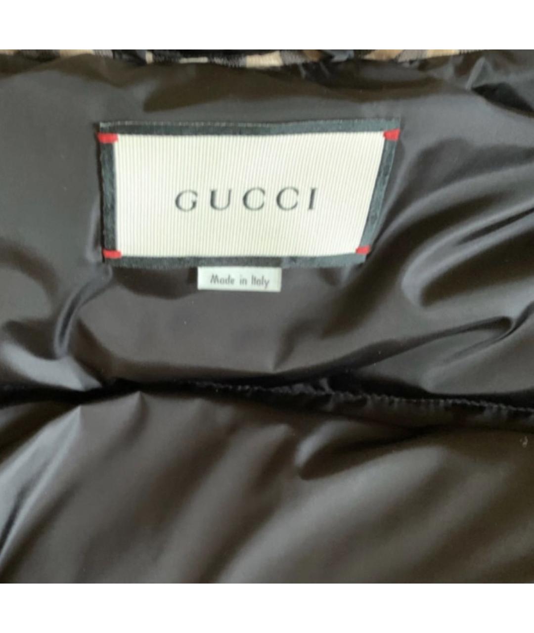 GUCCI Бежевый полиэстеровый пуховик, фото 4