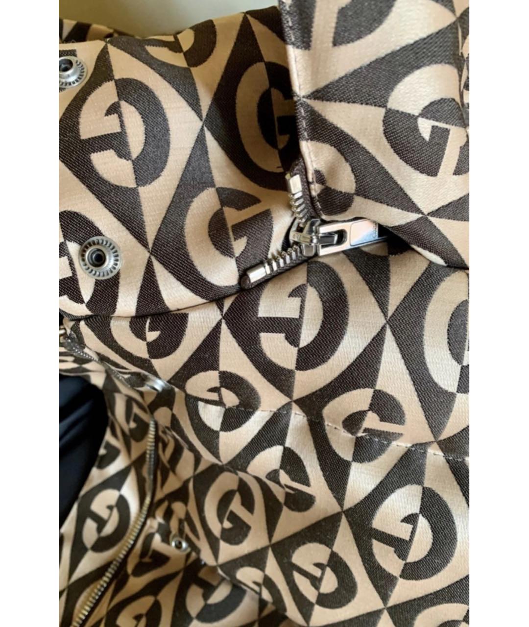 GUCCI Бежевый полиэстеровый пуховик, фото 5