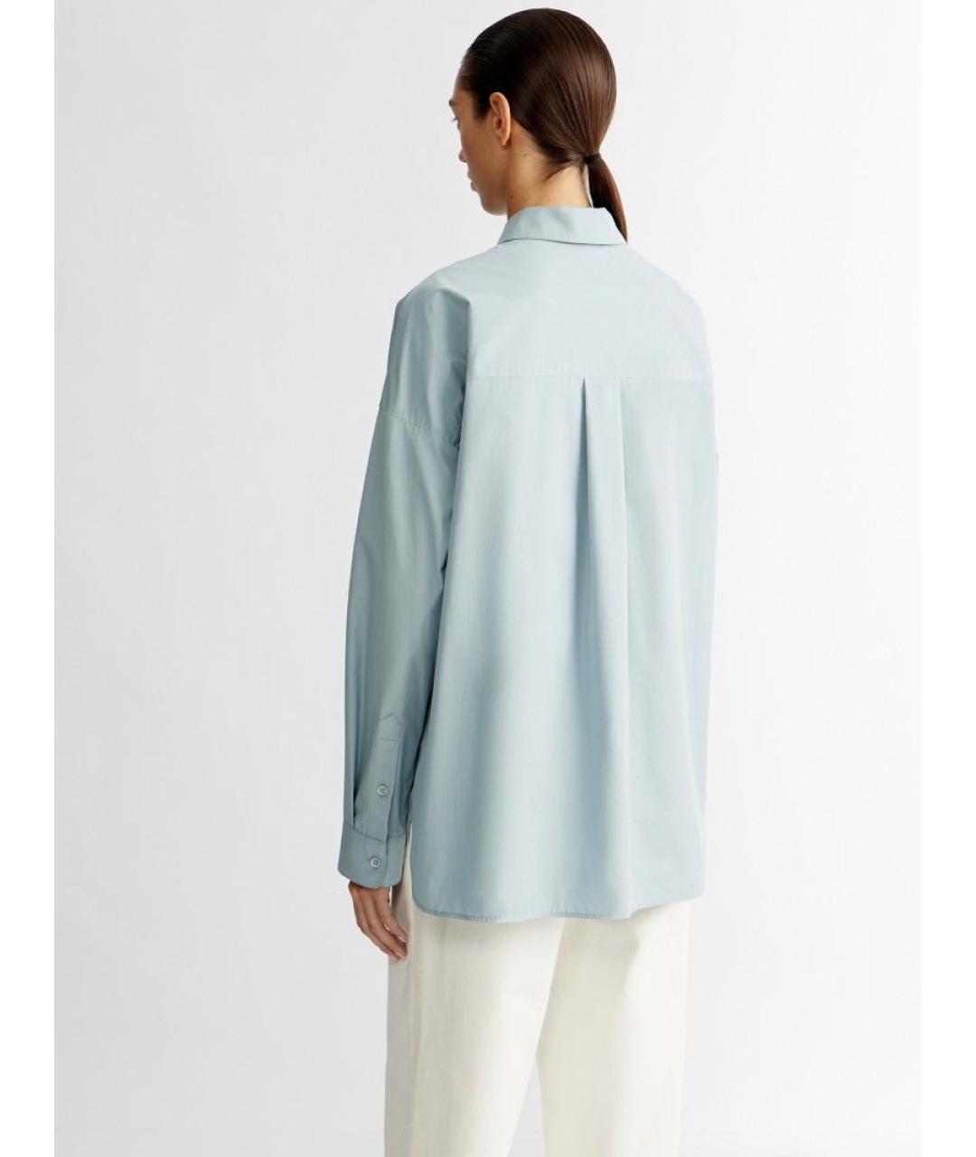 12 STOREEZ Голубая хлопковая рубашка, фото 7