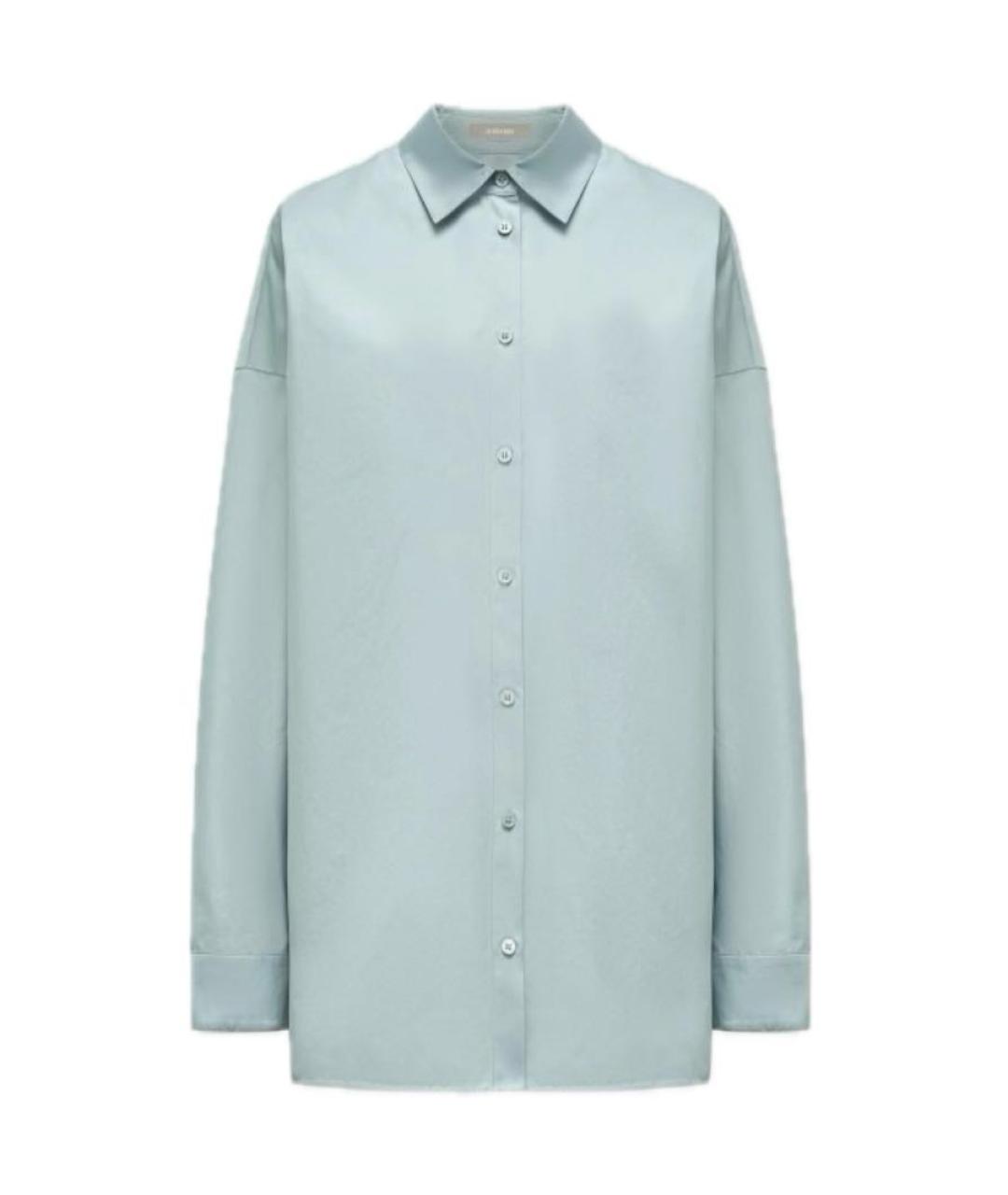 12 STOREEZ Голубая хлопковая рубашка, фото 1