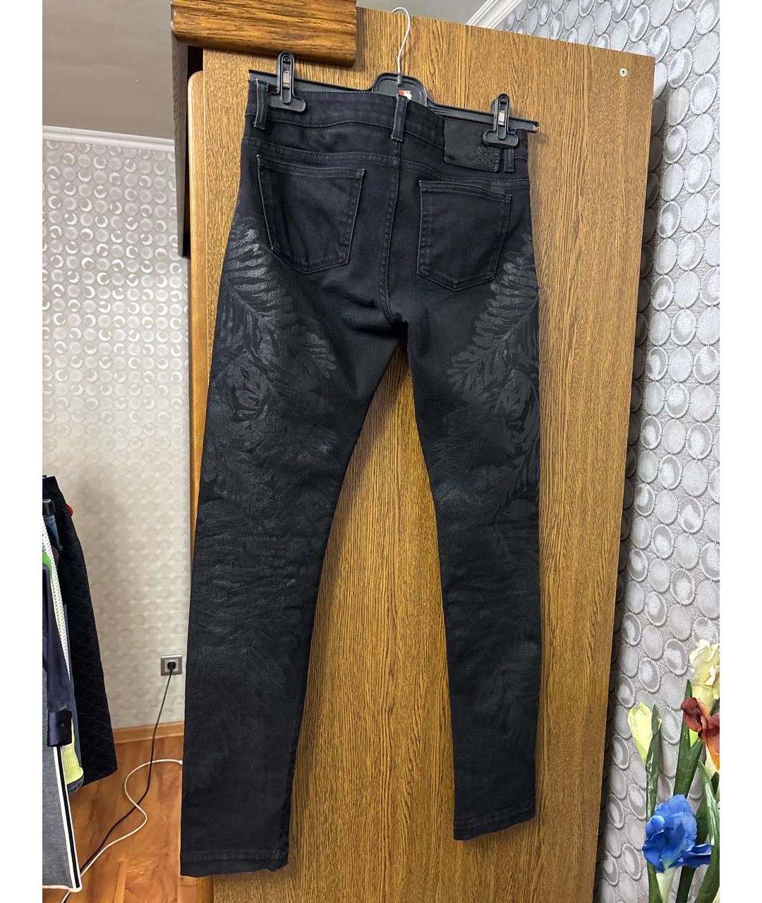 GUCCI Черные хлопко-эластановые джинсы слим, фото 2