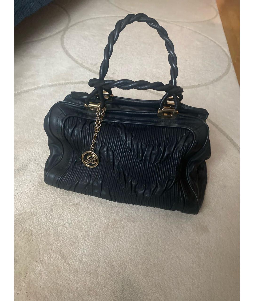 BALLY Черная кожаная сумка через плечо, фото 4