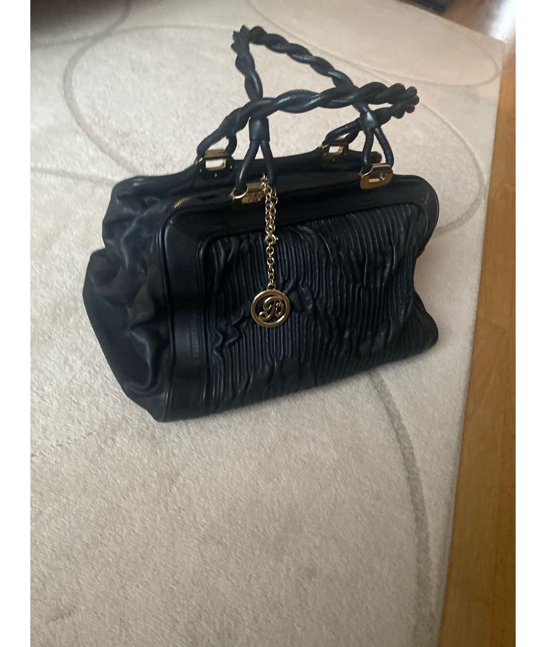 BALLY Черная кожаная сумка через плечо, фото 2