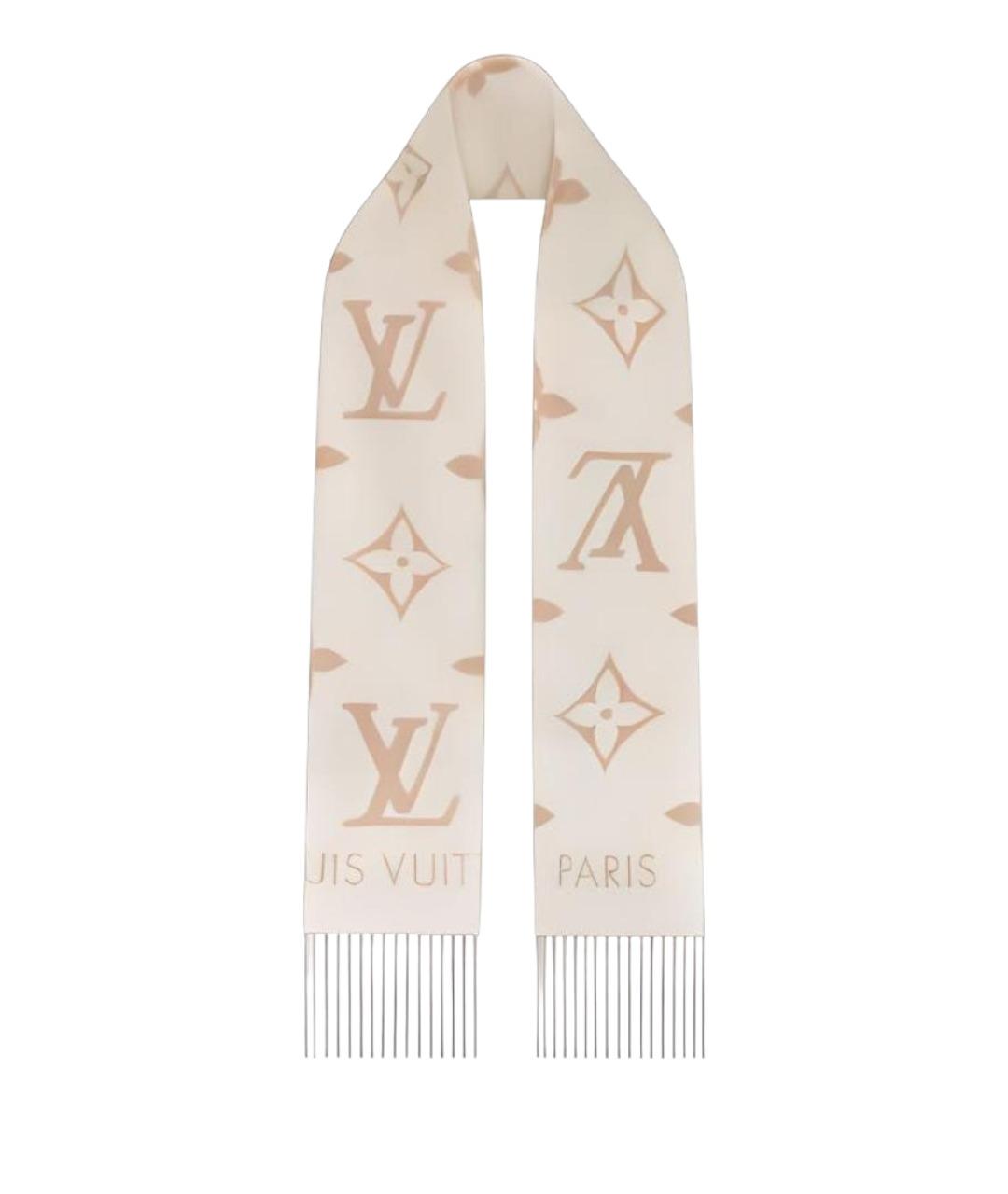LOUIS VUITTON Бежевый шарф, фото 1
