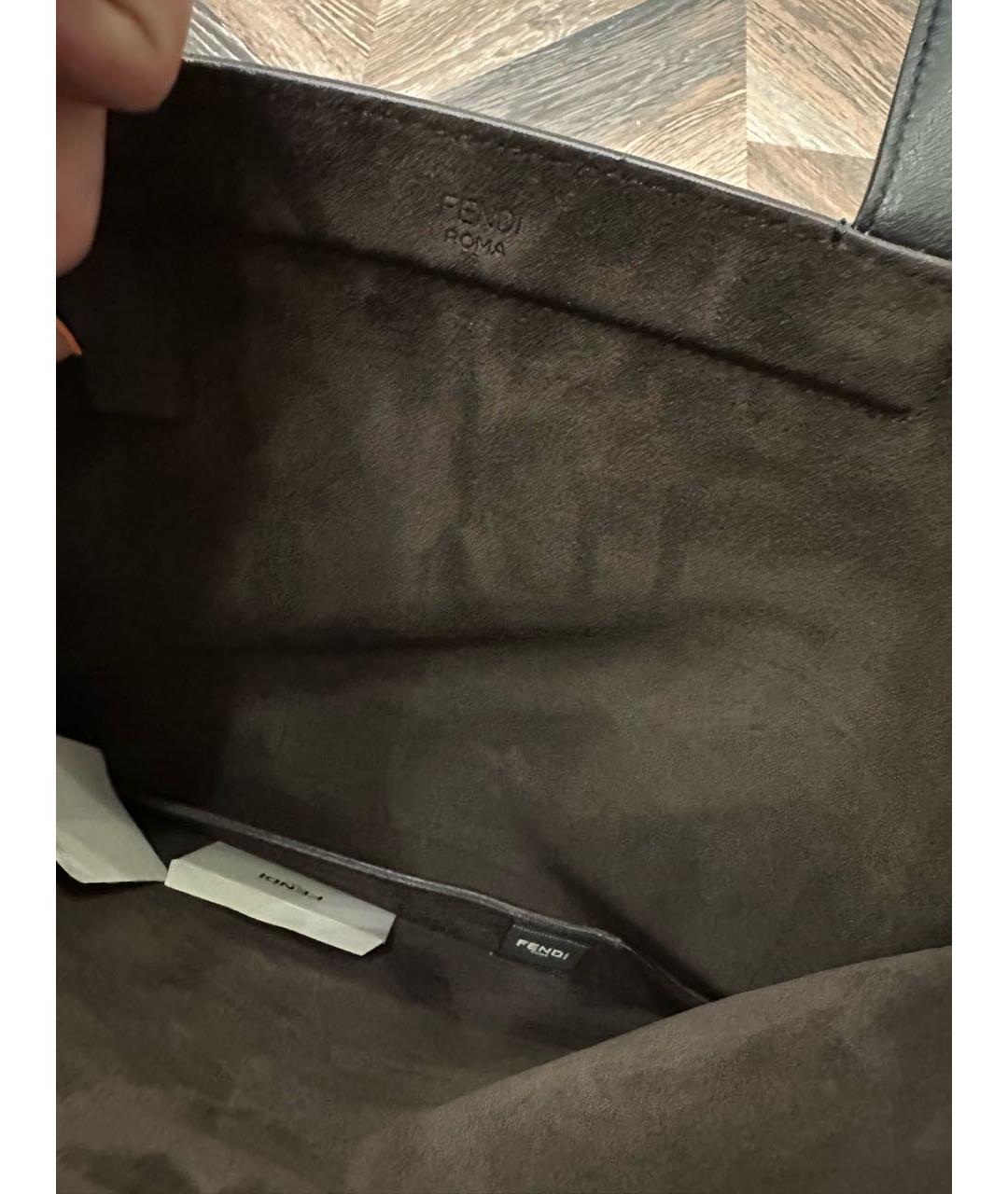 FENDI Мульти кожаная сумка с короткими ручками, фото 5