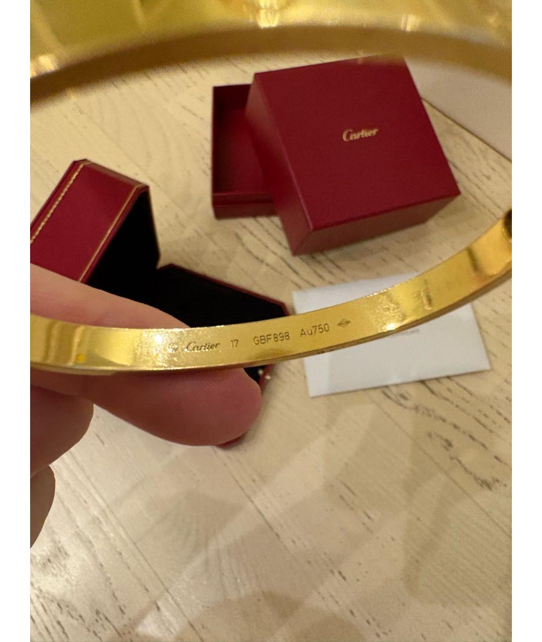 CARTIER Золотой браслет из желтого золота, фото 3