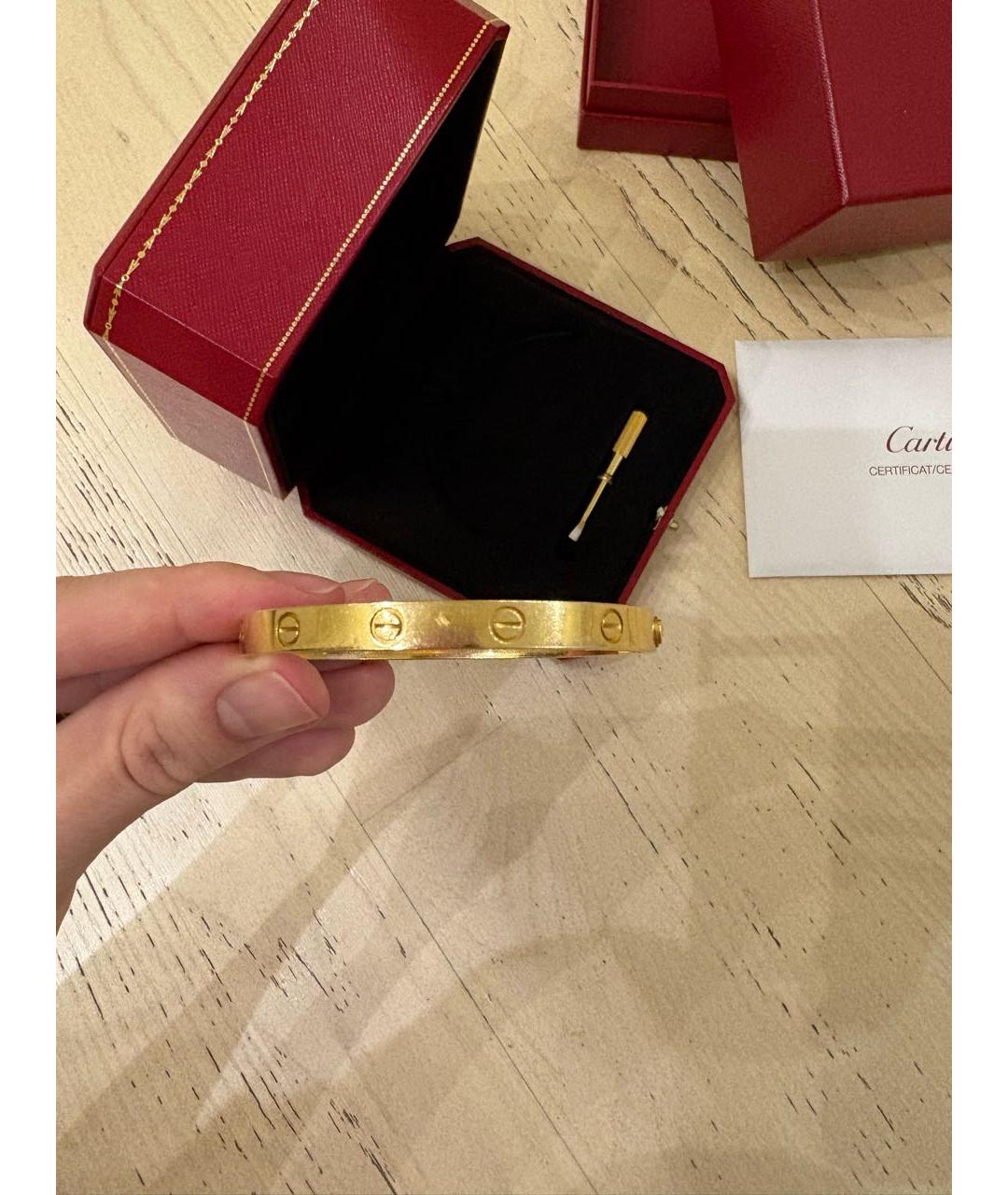 CARTIER Золотой браслет из желтого золота, фото 8