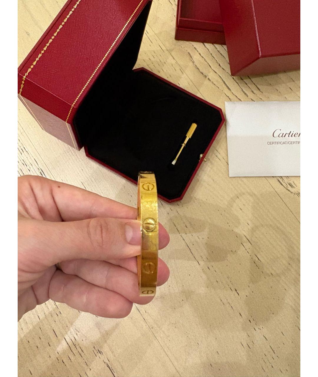 CARTIER Золотой браслет из желтого золота, фото 7