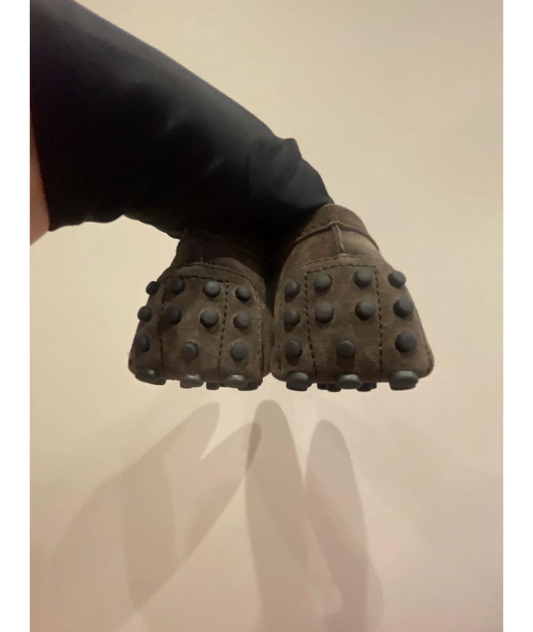 TOD'S Коричневые замшевые мокасины, фото 4