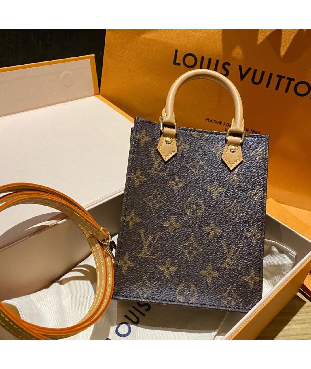 LOUIS VUITTON Коричневая сумка через плечо, фото 2