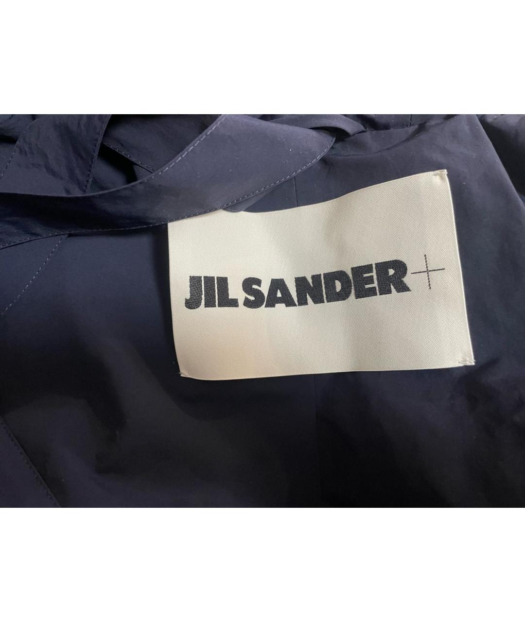 JIL SANDER Темно-синий полиэстеровый пуховик, фото 3