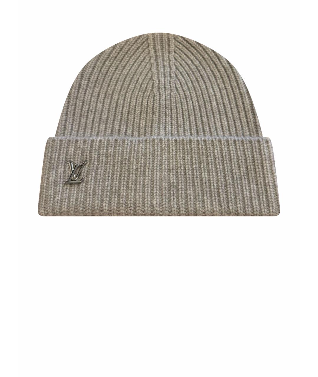 LOUIS VUITTON Серая кашемировая шапка, фото 1