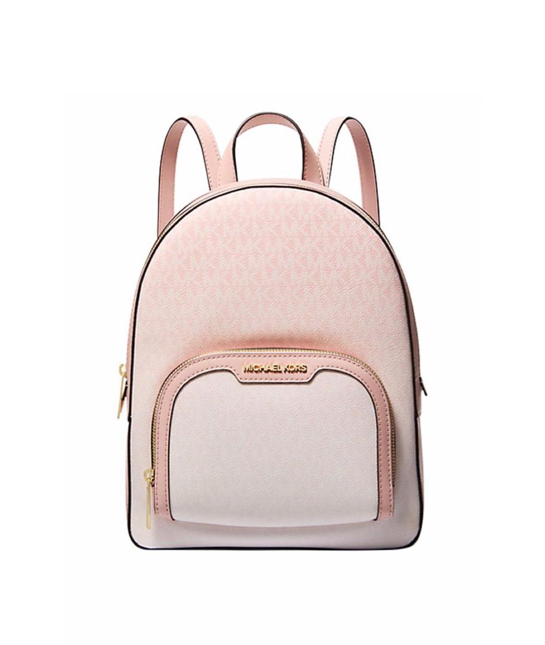 MICHAEL KORS Розовый рюкзак из искусственной кожи, фото 1