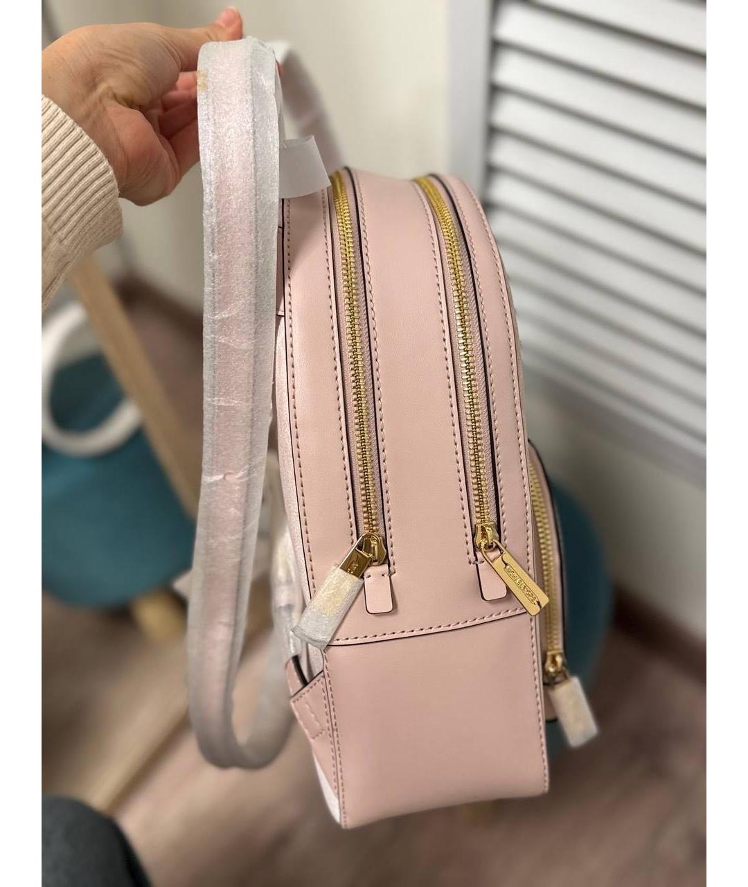 MICHAEL KORS Розовый рюкзак из искусственной кожи, фото 5