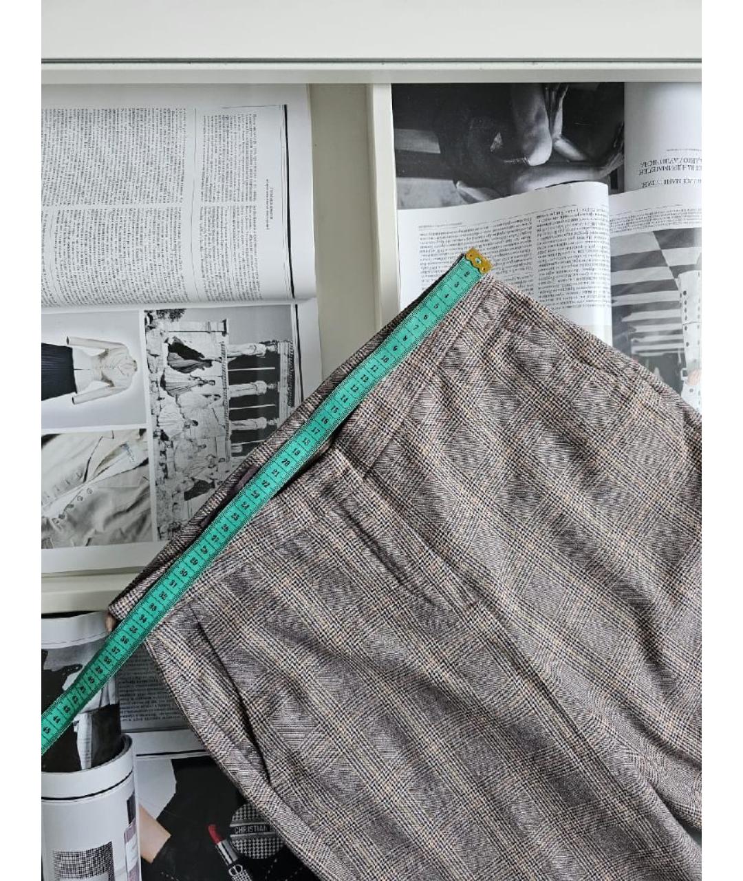 LORO PIANA Бежевые хлопковые прямые брюки, фото 4