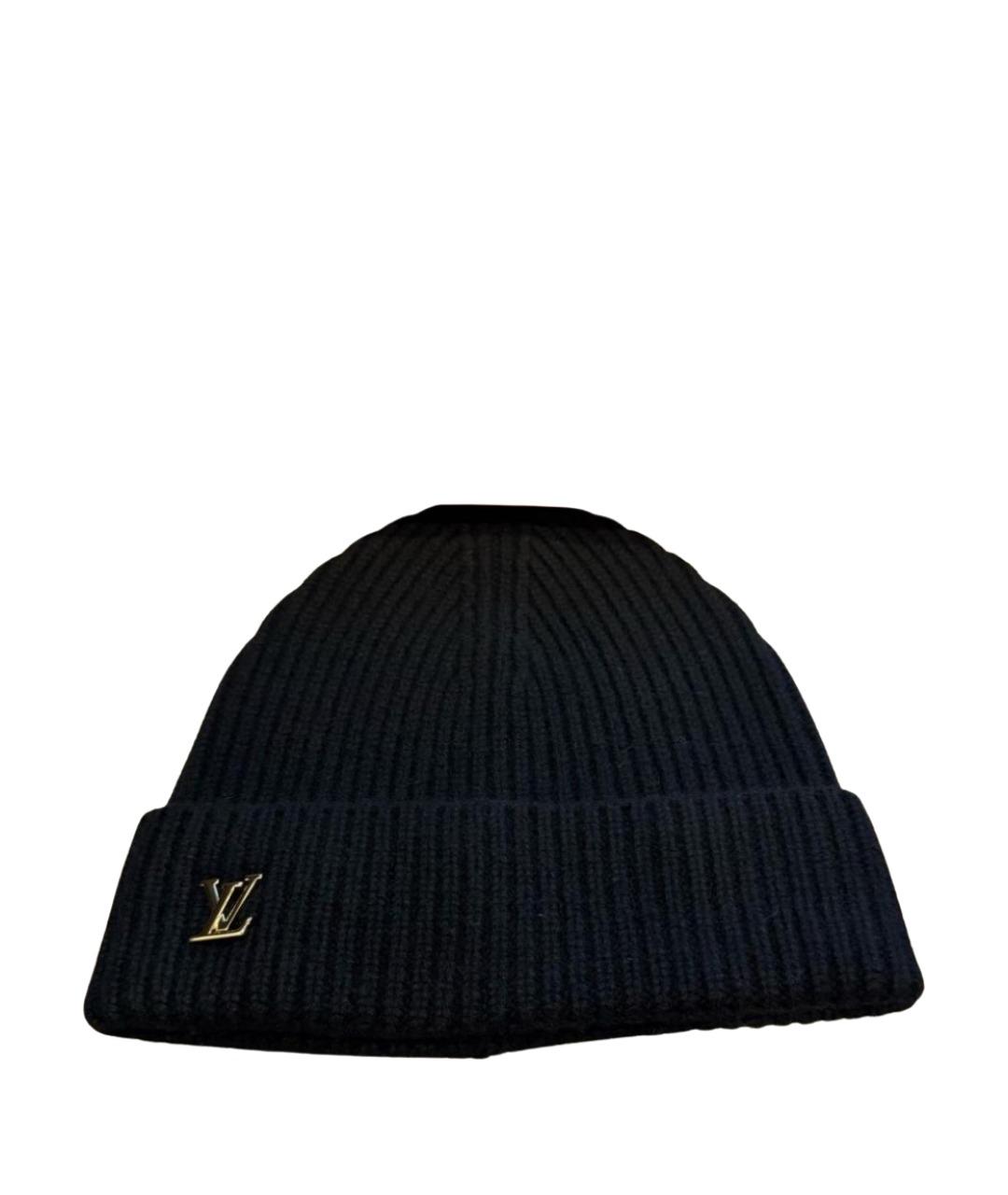 LOUIS VUITTON Черная кашемировая шапка, фото 1