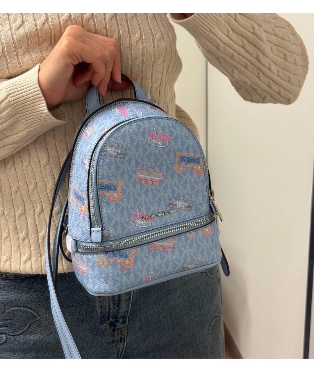 MICHAEL KORS Голубой рюкзак, фото 6