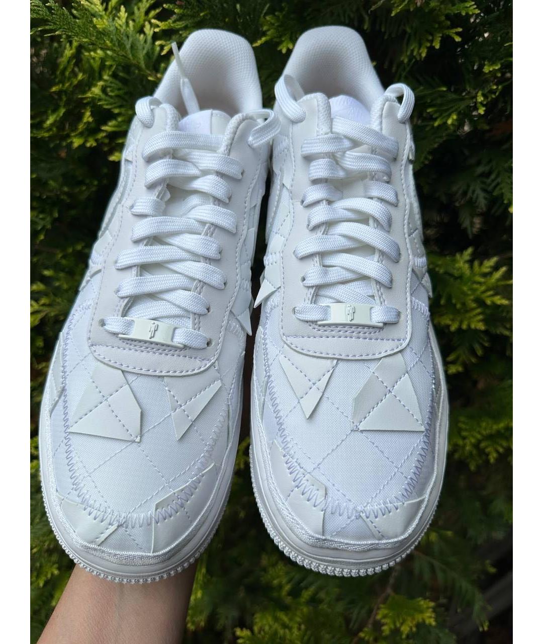 NIKE Белые кожаные низкие кроссовки / кеды, фото 2