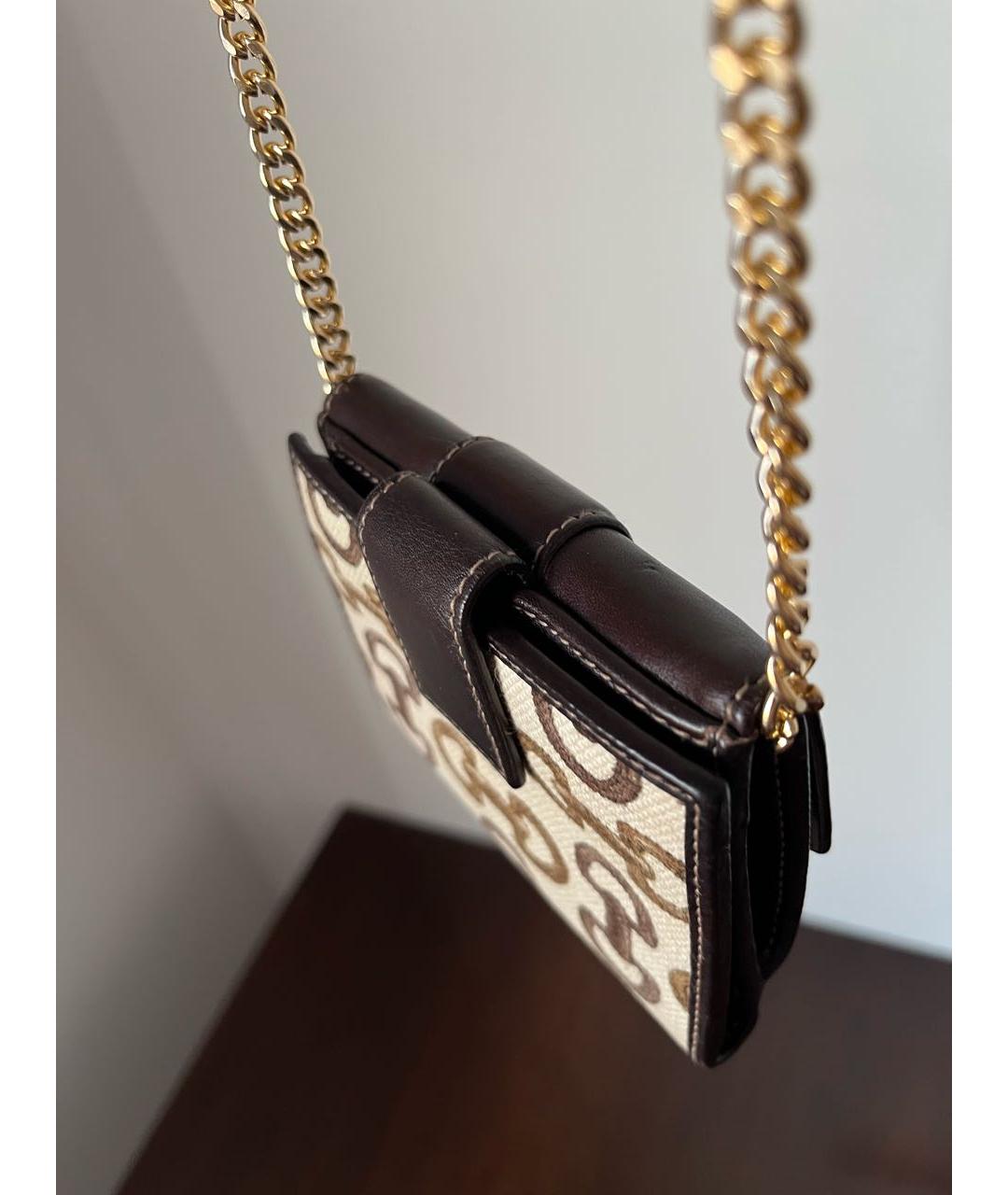 GUCCI Коричневый кожаный кошелек, фото 5