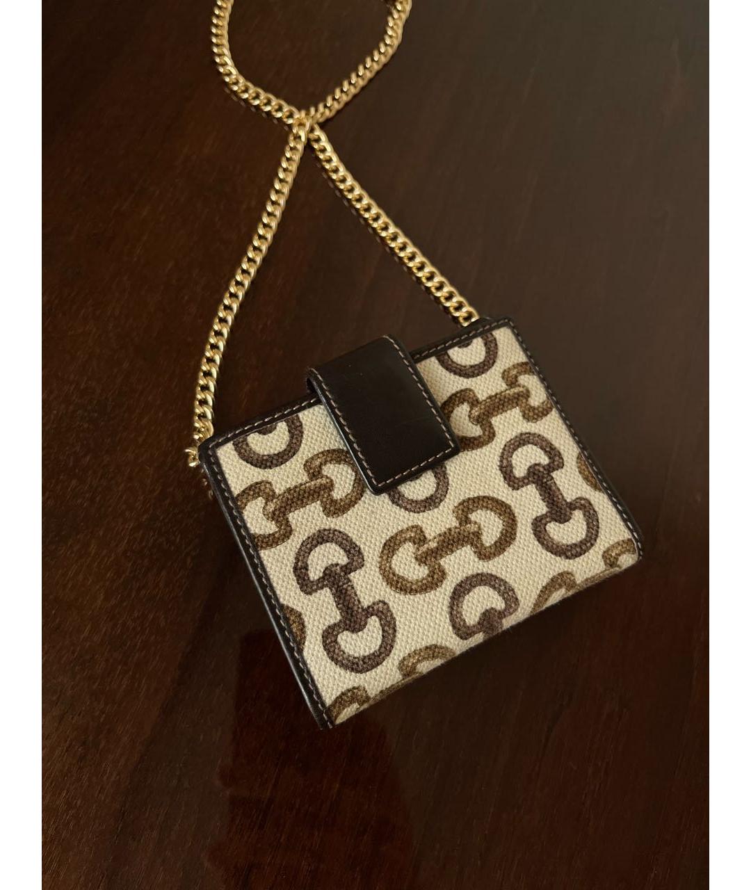 GUCCI Коричневый кожаный кошелек, фото 6