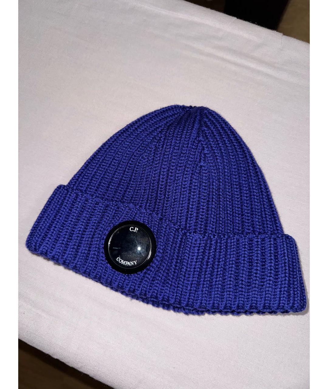 CP COMPANY Темно-синяя шерстяная шапка, фото 2