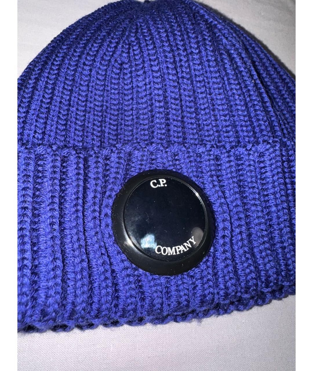 CP COMPANY Темно-синяя шерстяная шапка, фото 3